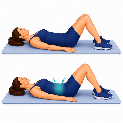 Abdominal Bracing exercise illustration