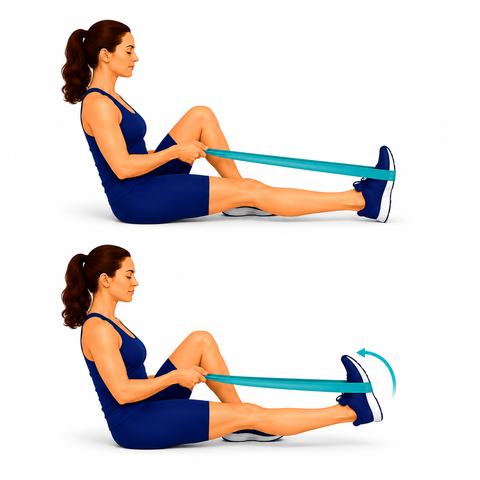 Ankle Dorsiflexion (Stretch & Strengthen) exercise illustration