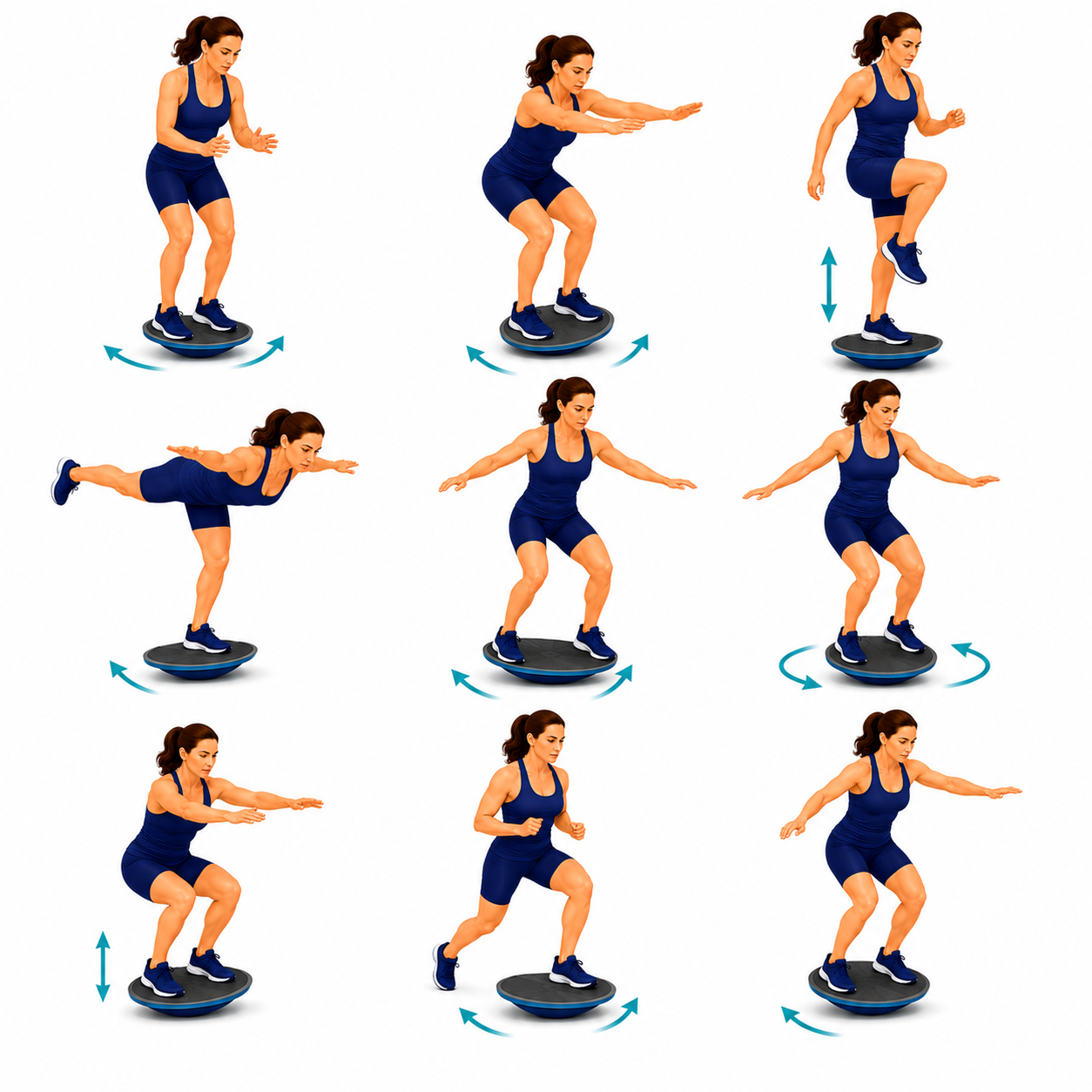 Balance Board Training exercise illustration