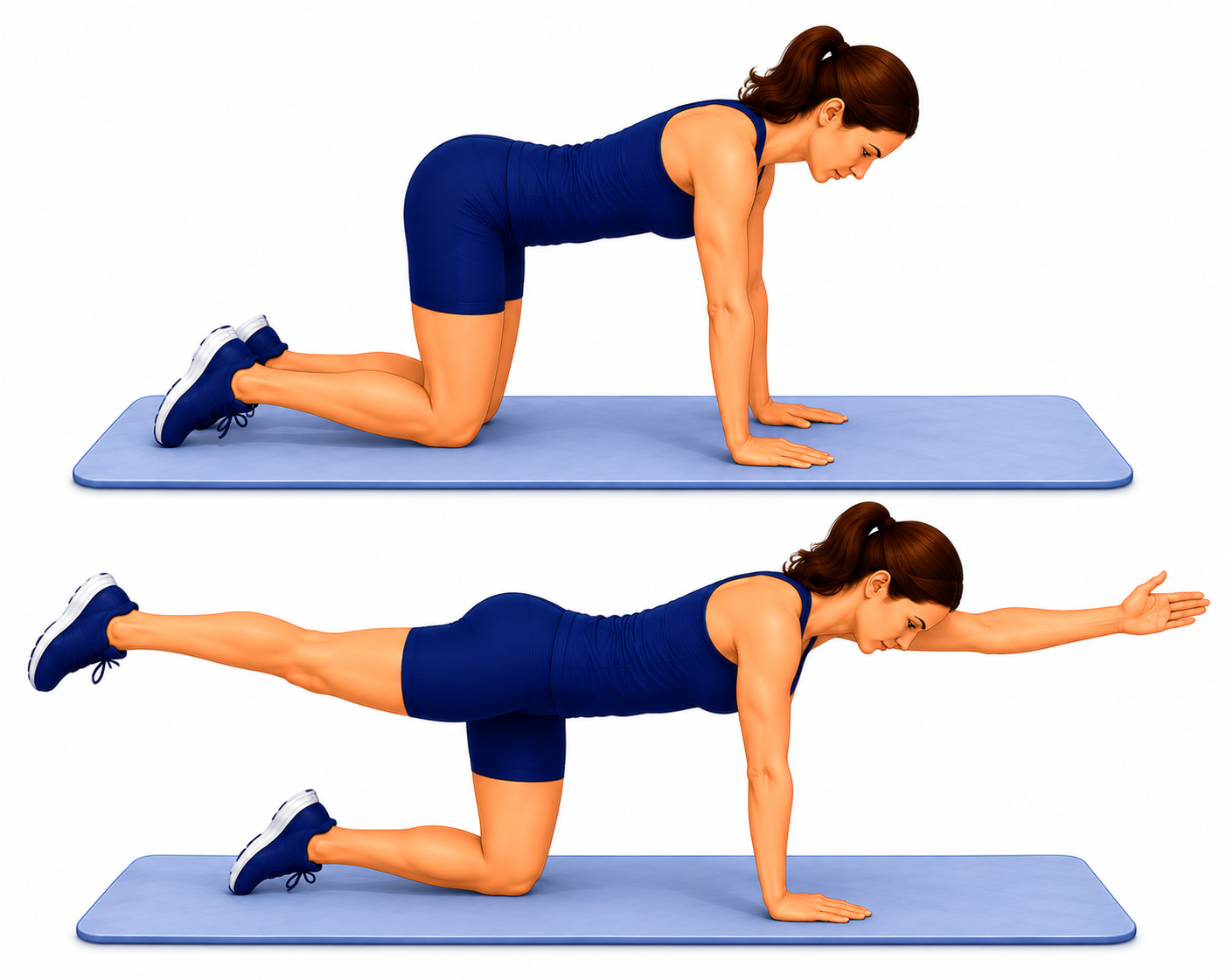 Bird Dog exercise illustration