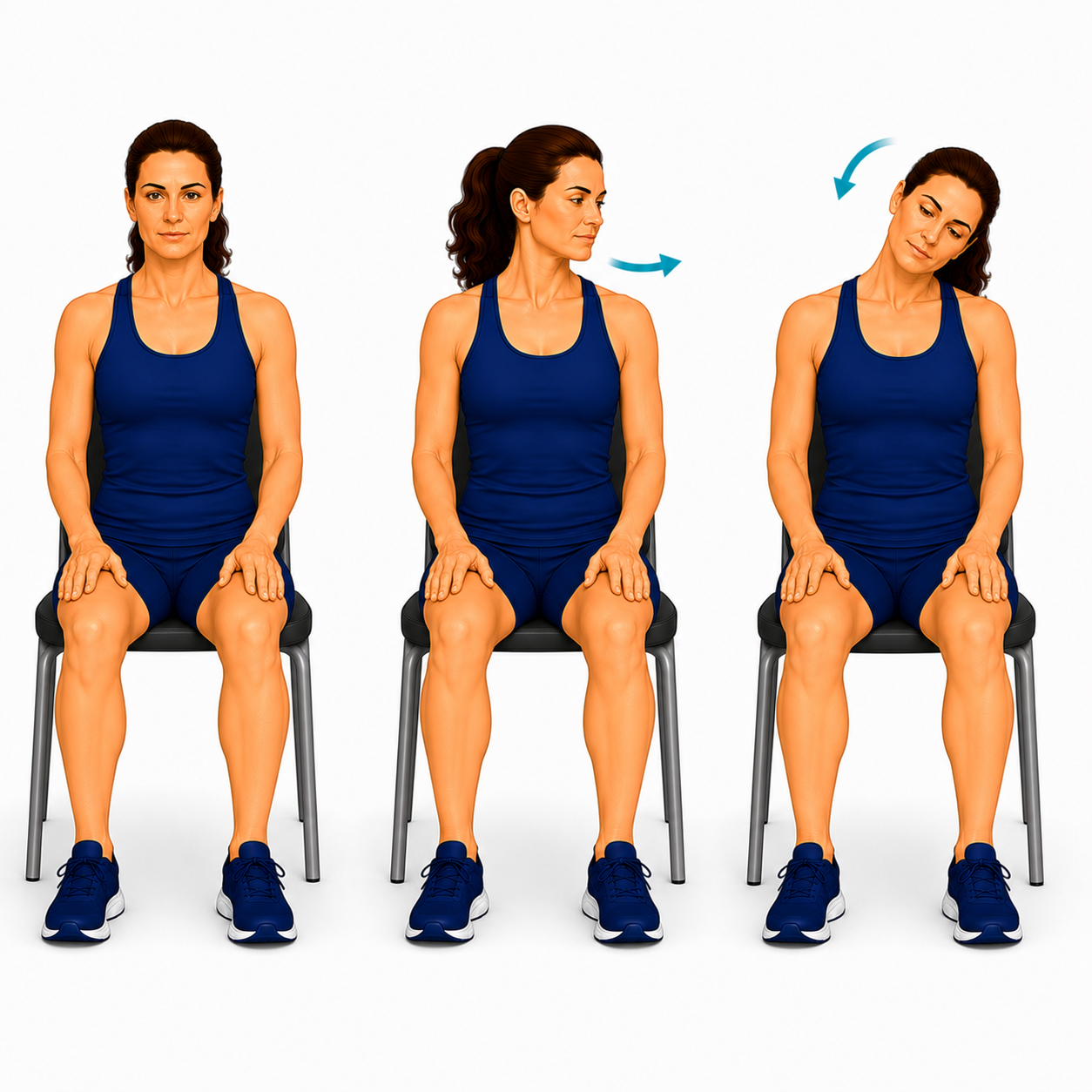 Gentle Cervical Range of Motion exercise illustration
