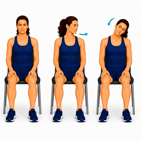 Gentle Cervical Range of Motion exercise illustration