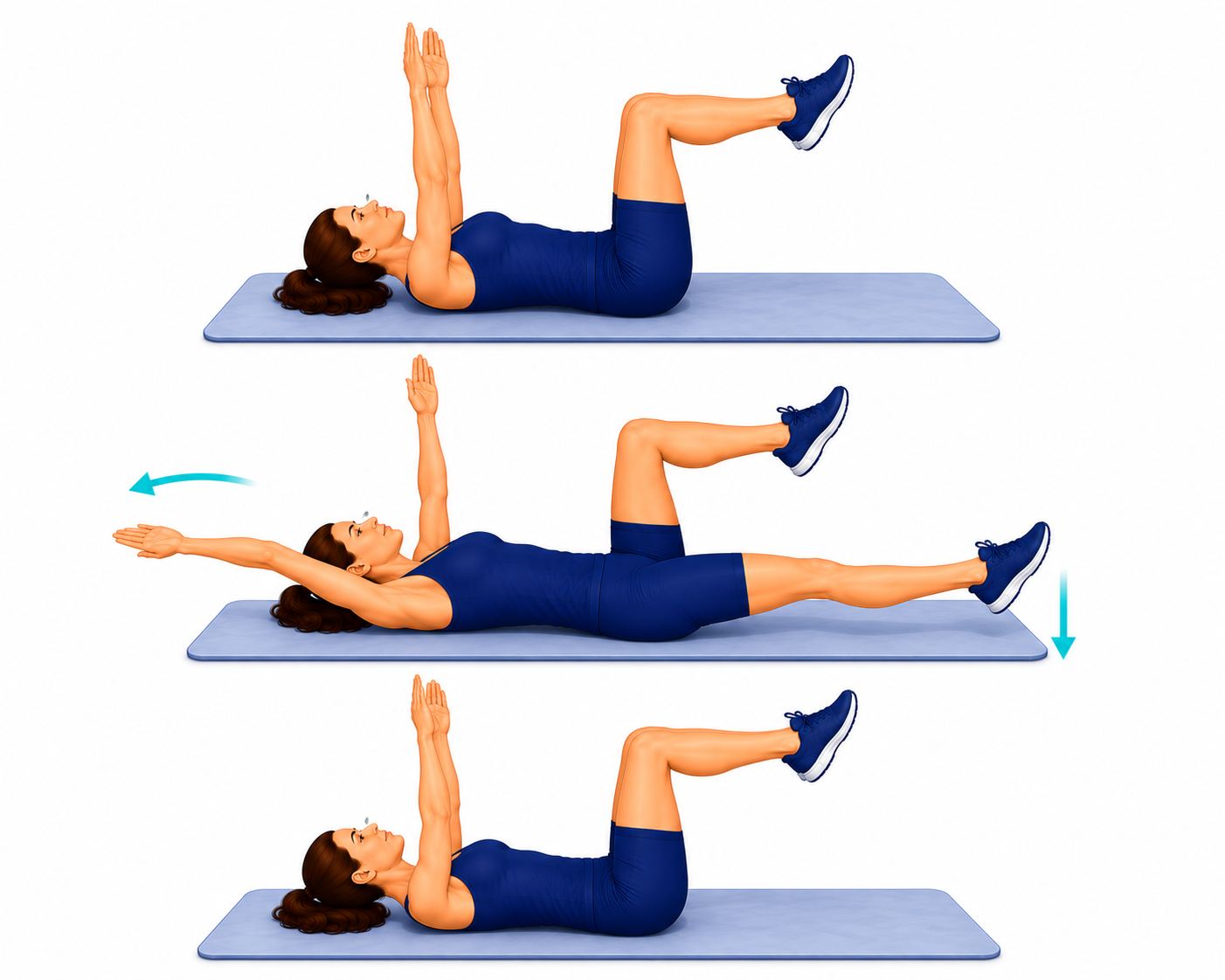 Dead Bug exercise illustration