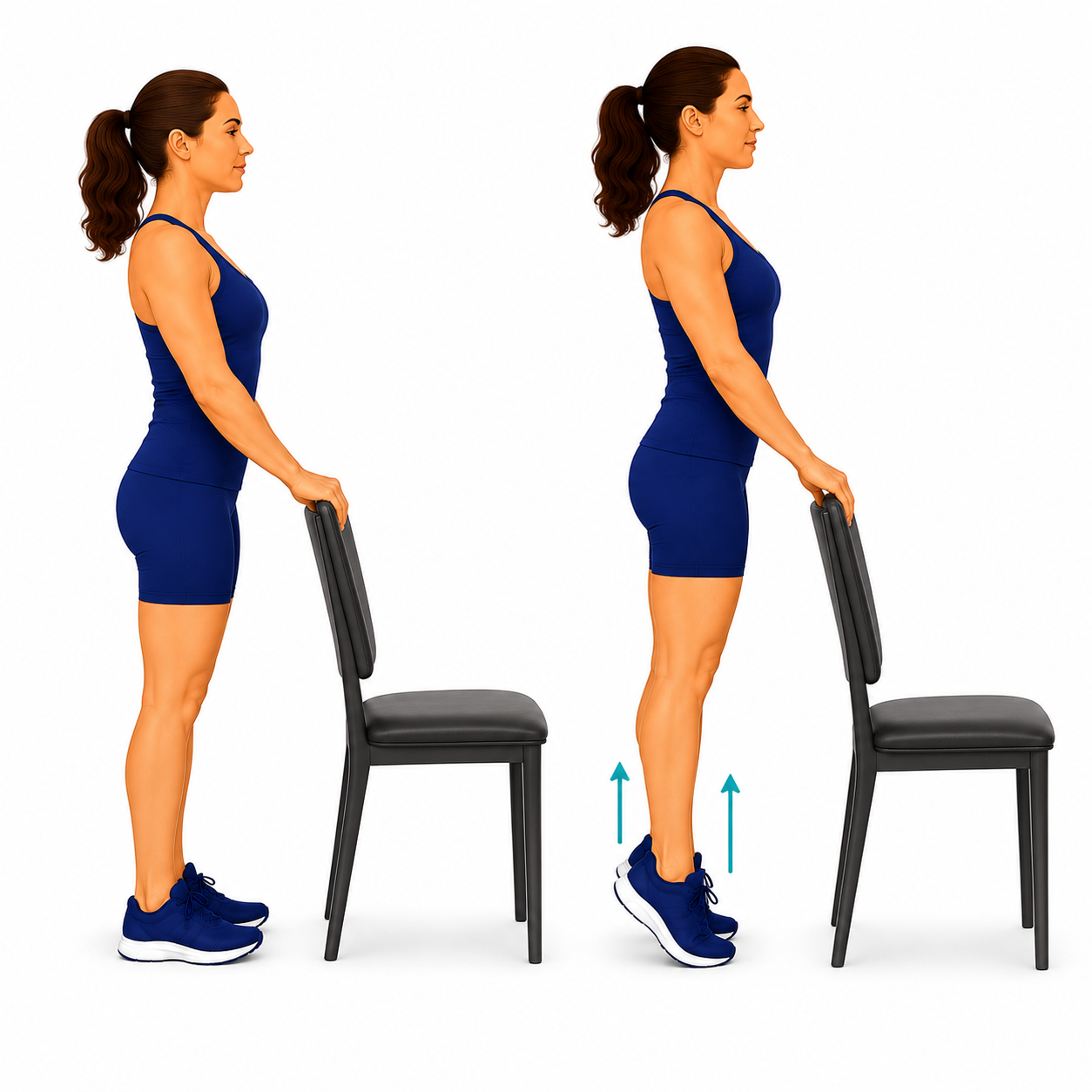 Double-Leg Heel Raises exercise illustration