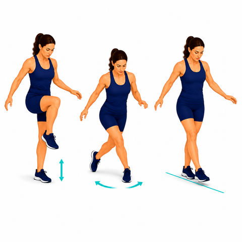 Dynamic Balance Training exercise illustration