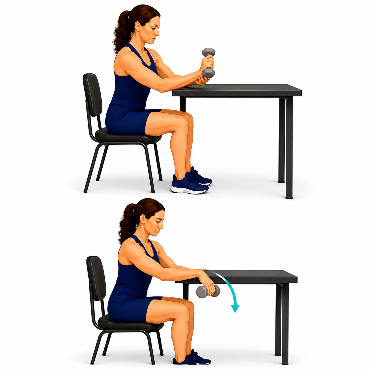 Eccentric Wrist Extension exercise illustration