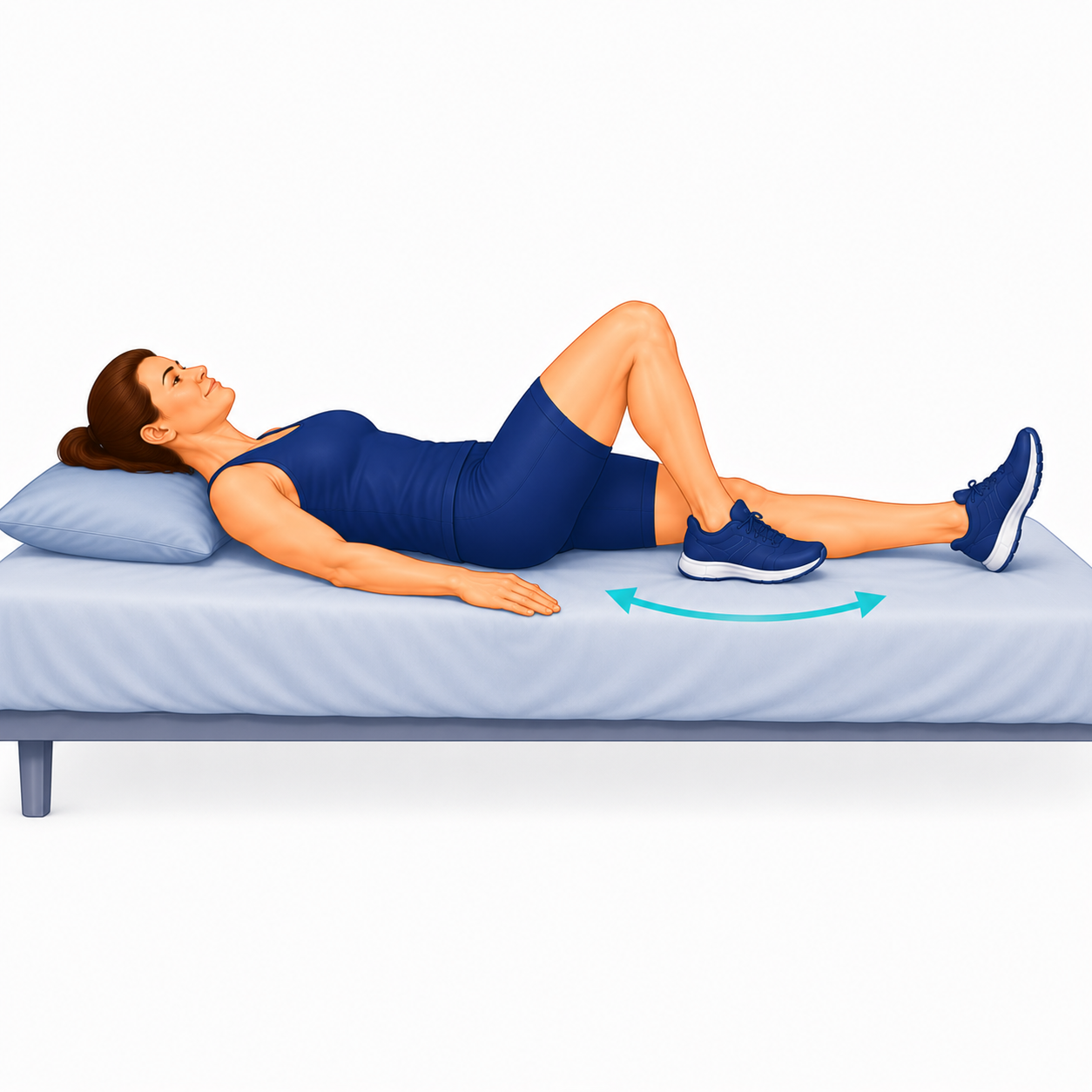 Heel Slides exercise illustration