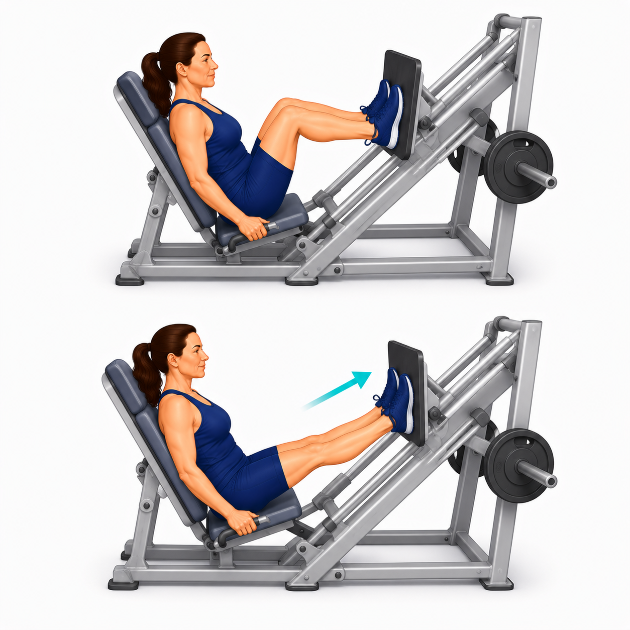 Leg Press exercise illustration