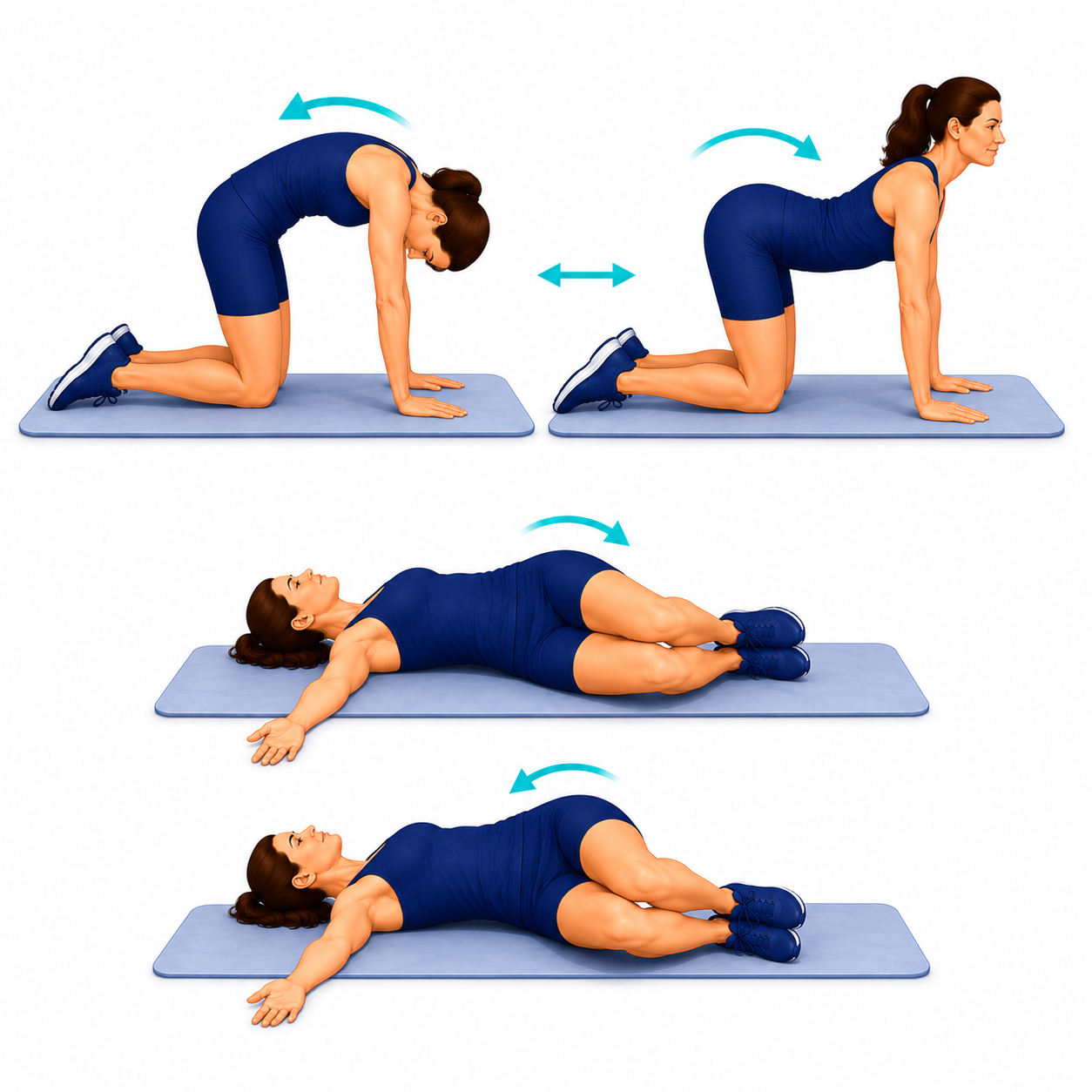 Gentle Lumbar Mobility exercise illustration