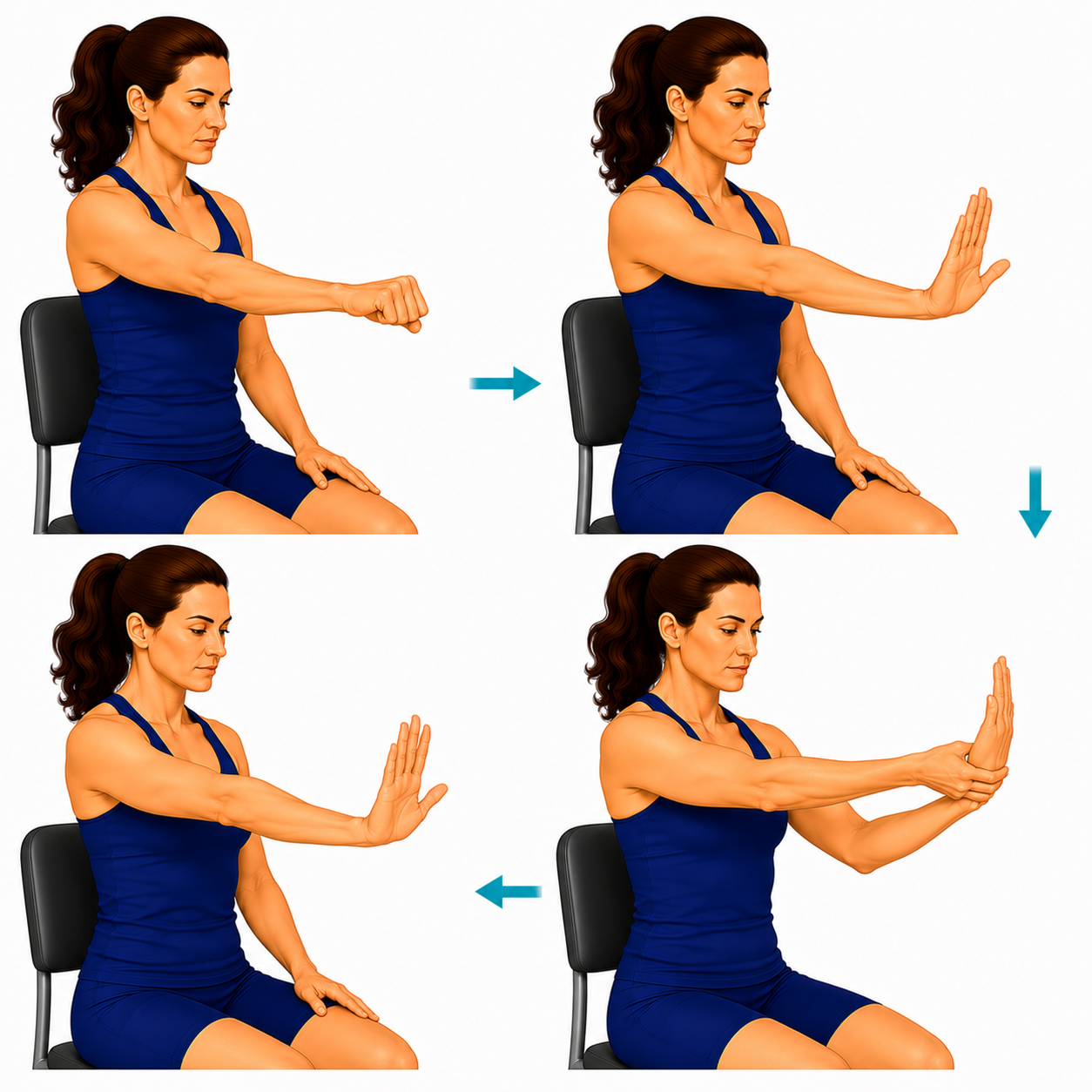 Median Nerve Glides exercise illustration