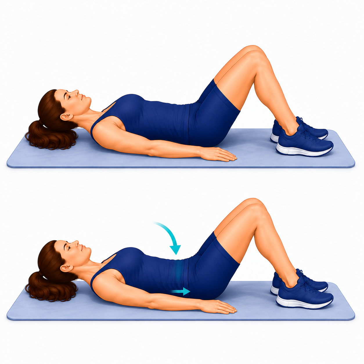 Pelvic Tilts exercise illustration