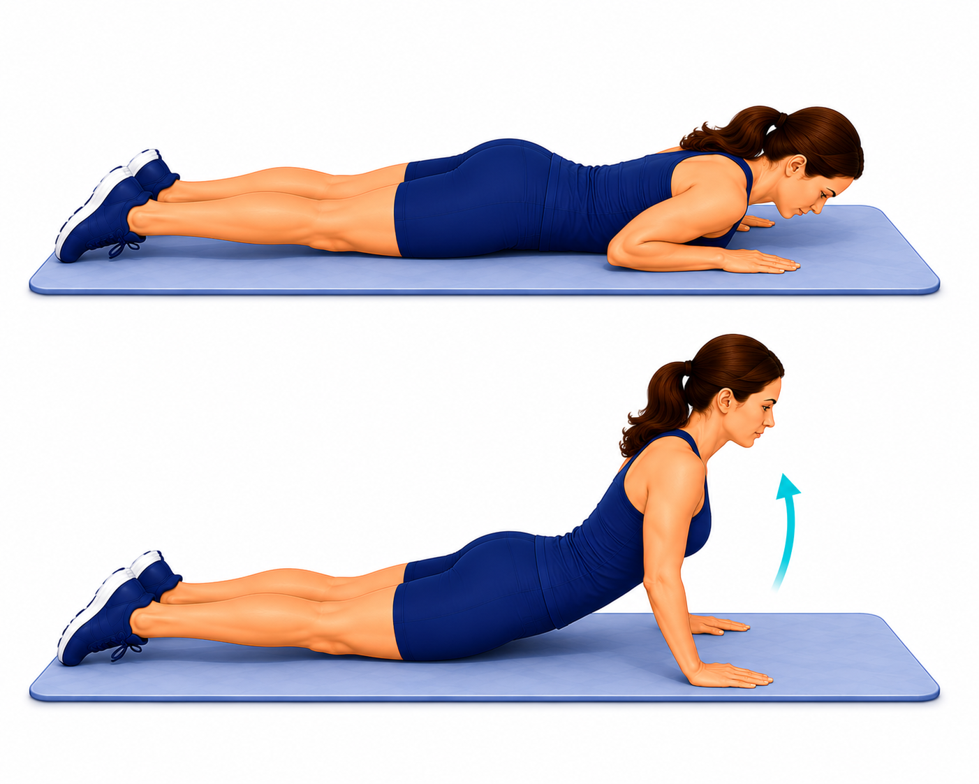 Press-Up (Gentle Back Extension) exercise illustration