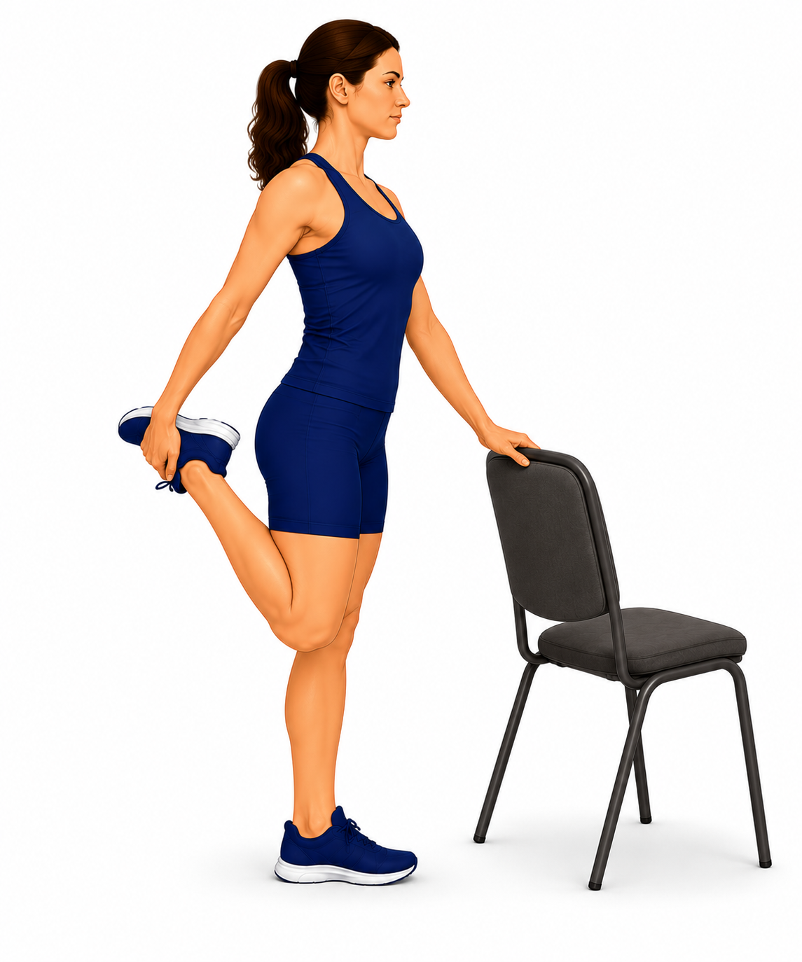 Standing Quadriceps Stretch exercise illustration