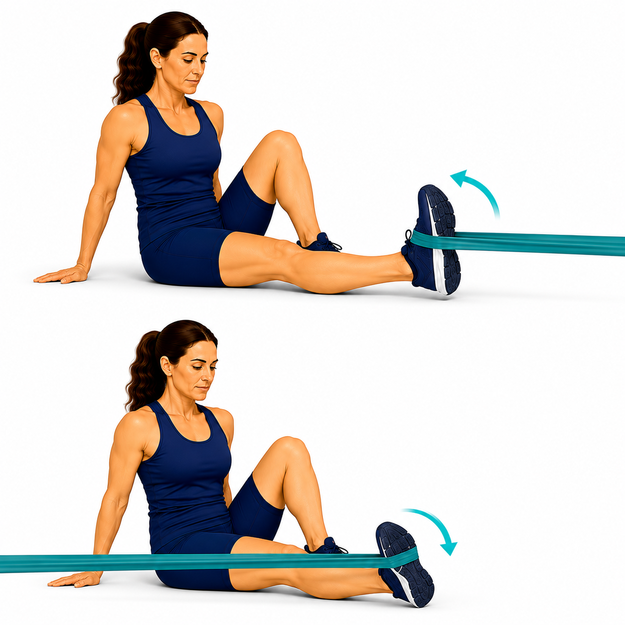 Theraband Inversion exercise illustration