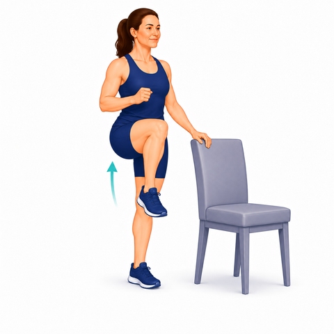 Standing Marches exercise illustration